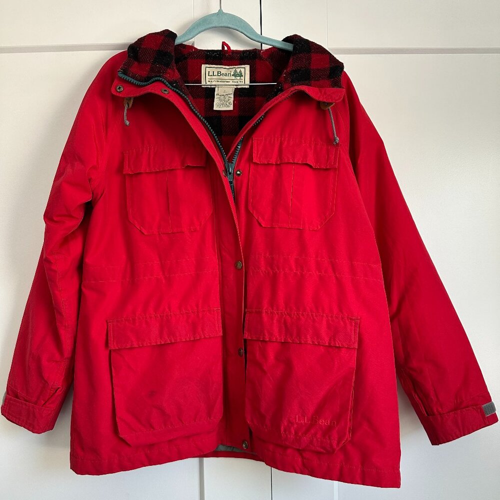 LL Bean Women's Original Baxter State Parka '82 - Red - Large